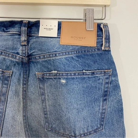 Moussy‎ Vintage 25 NWT Colemont Straight Rigid Button Fly Jeans